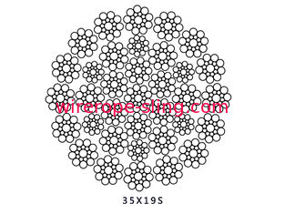 충격 강인성 기중기 철사 밧줄, 강철 밧줄 케이블 1870 장력 강도
