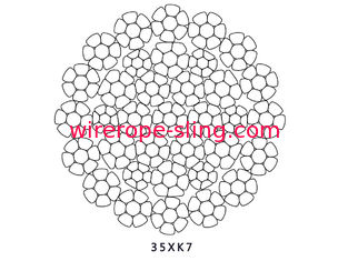 35 비 X K7 철강선 밧줄 - 교체 장거리 전송은 일을 견고하게 합니다