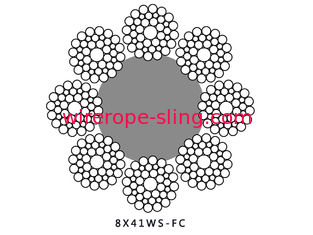 강선 철강선 밧줄 8x41WS IWRC 고성능은 선창 기중기를 위해 압축했습니다