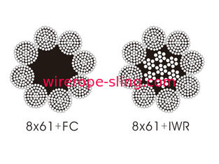고강도 강철 와이어 로프 라운드 스트랜드 8 X 61을 착용하십시오
