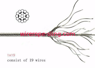 탁월한 파단 하중을 가진 1 X 19 해양 그레이드 스테인레스 스틸 케이블