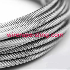 6.4mm 스테인레스 스틸 와이어 로프 1 X 19 Aisi Standard for Crane / Lifting
