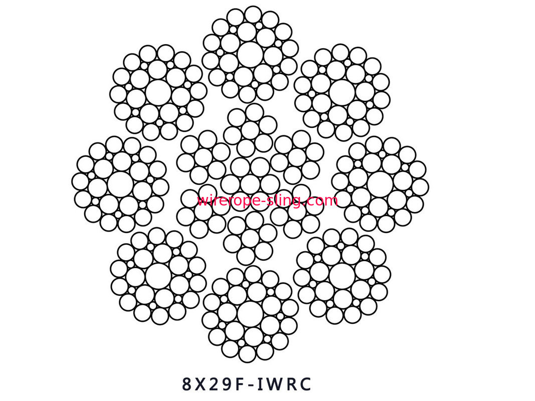 IWRC 철강선 케이블, 두 배 광속 기중기를 위한 강철 드는 케이블 8x29Fi