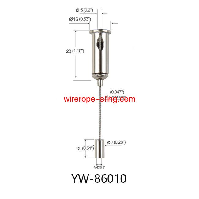 자동 잠 금 조명 케이블 행 잉 세트 상하 조절 가능 YW 86010