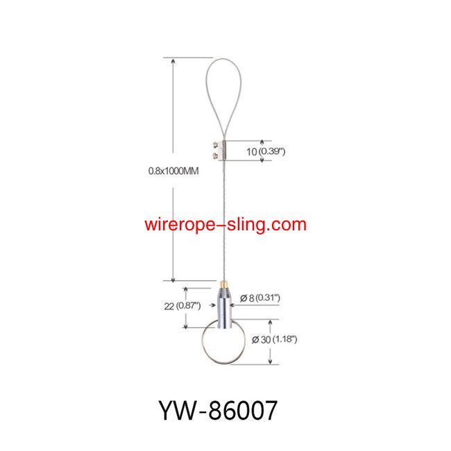 1.2mm 케이블 행 잉 세트 니켈 도금 황동 YW 86006