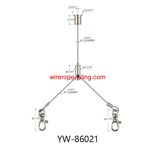 황동 강 삼 공 행 케이블 조명 시스템, 갈고리 발톱 YW 86019