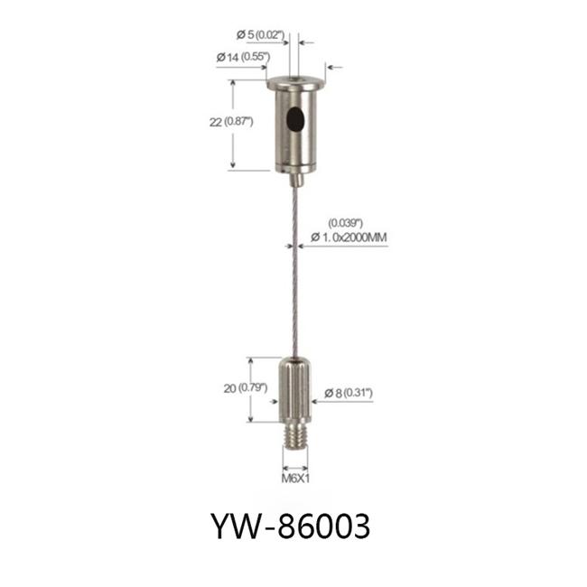 A.ssembly Finishing Panel Wire Suspension Systems A.djustable YW86003 0